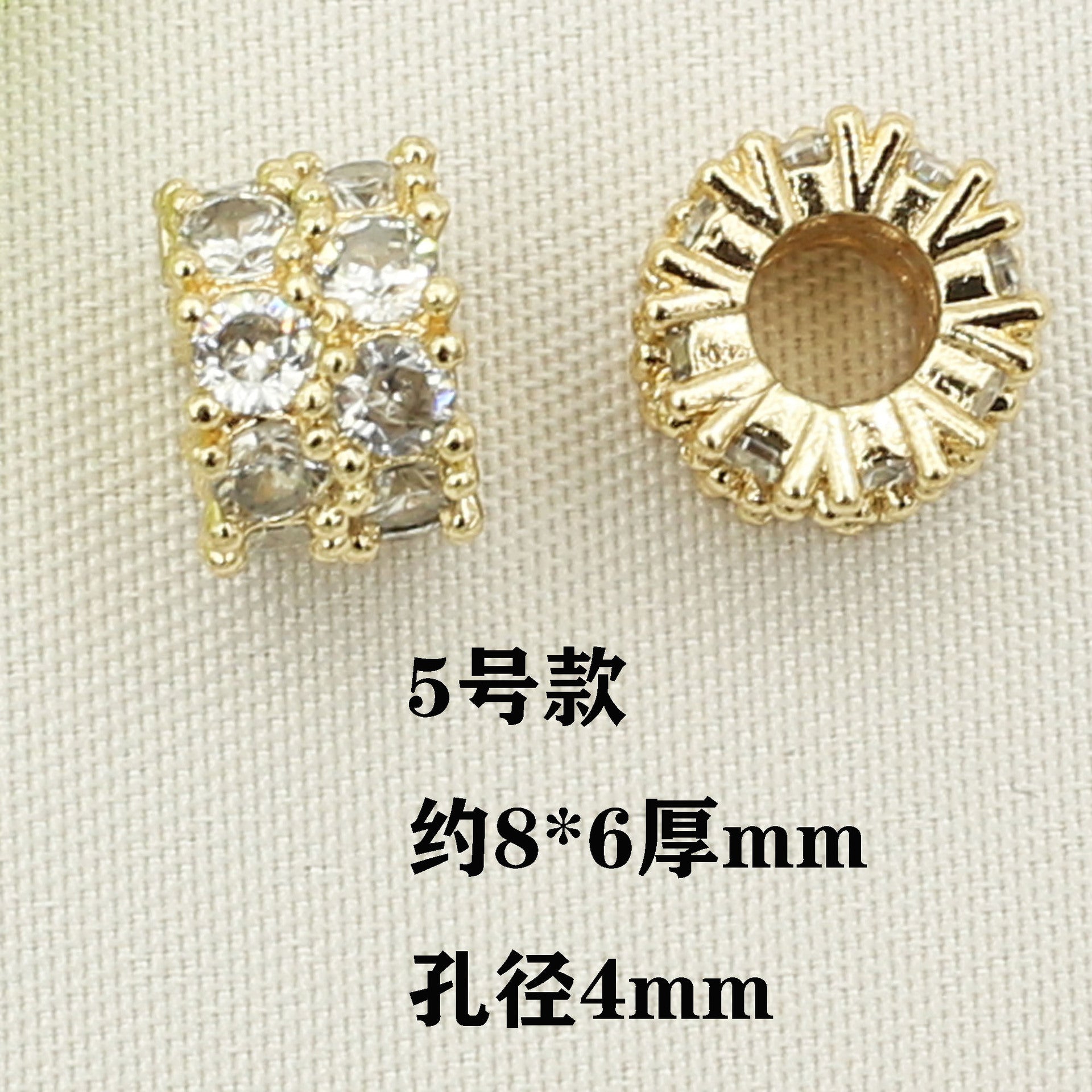Wholesale 10pcs Copper plated gold colorbeaded bracelet